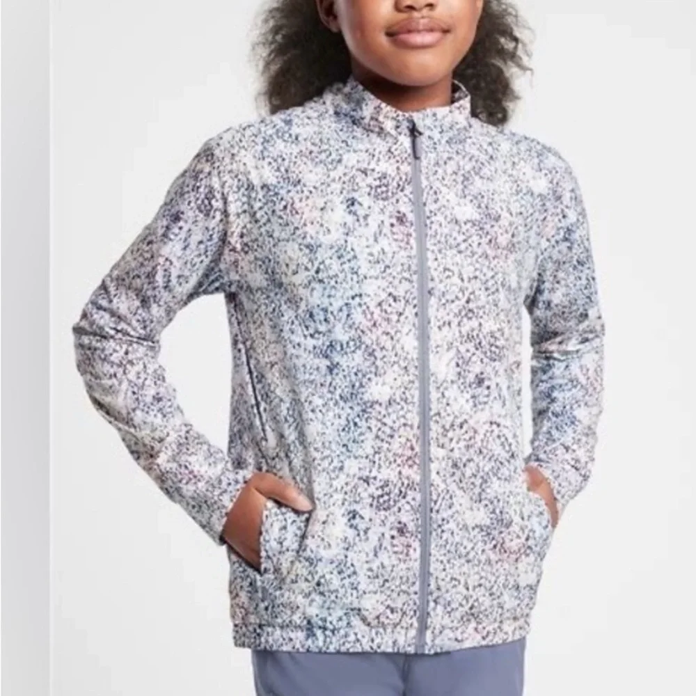 Athleta Girls‎ Speckled Utility Jacket. EUC. XL